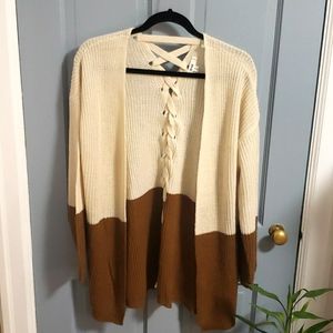 Braided Back Cardigan